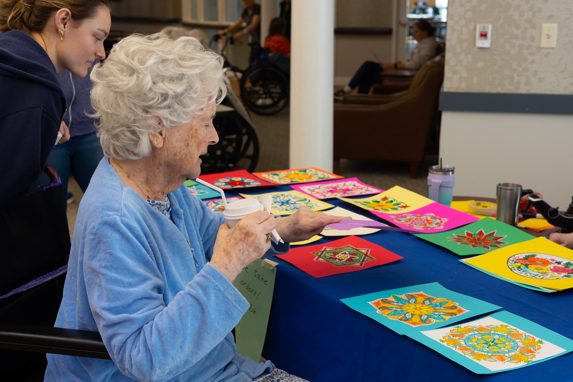 Residents enjoying activities at Seaside