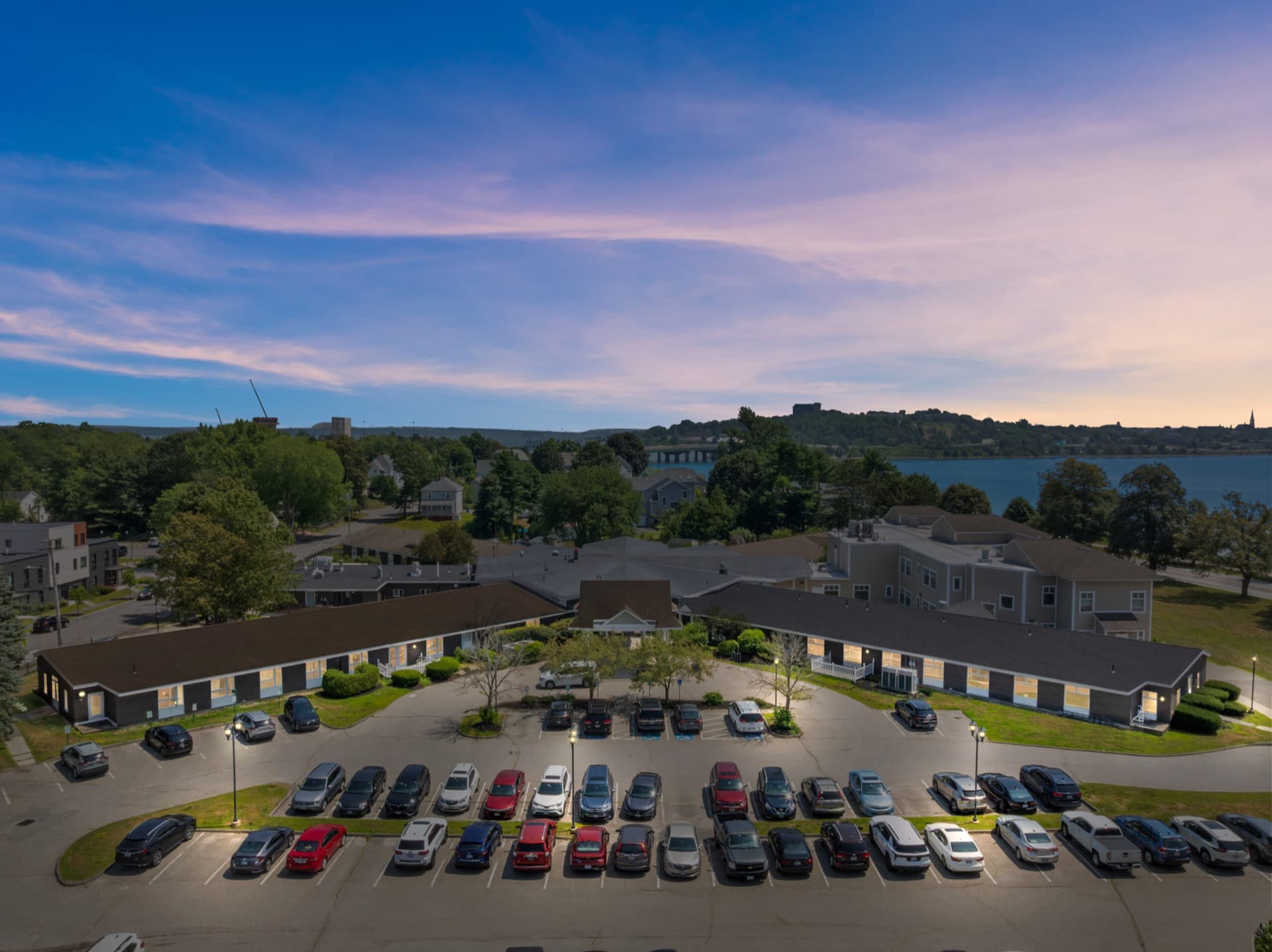 Aerial view of facility